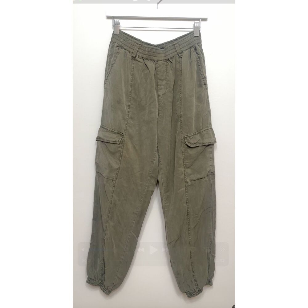 Sanctuary Standard Surplus Olive Green Cargo Jogger Pants Utility Military Small